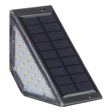 LED solarna svjetiljka ELI LED/4,5W/3,7V 500 mAh IP44 crna