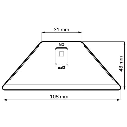 LED solarna svjetiljka ELI LED/4,5W/3,7V 500 mAh IP44 crna