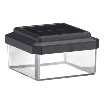 LED Solarna svjetiljka ELVO LED/4,5W/1,2V 300 mAh IP44 crna
