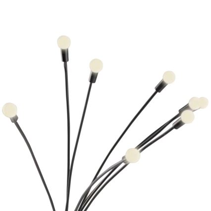 LED Solarna svjetiljka FIORINI 8xLED/1,2V 600mAh IP44 crna