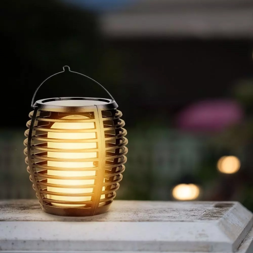 LED Solarna svjetiljka FLAME 4u1 1xLED/0,45W/3,7V IP44 500 mAh