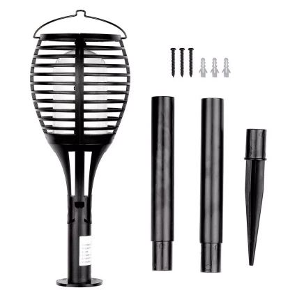 LED Solarna svjetiljka FLAME 4u1 1xLED/0,45W/3,7V IP44 500 mAh