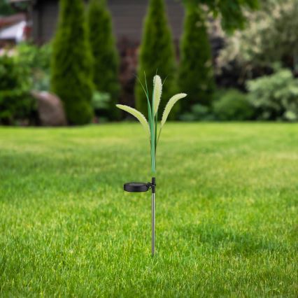 LED Solarna svjetiljka FLORA LED/1,2V 3000K 600 mAh IP44 crna