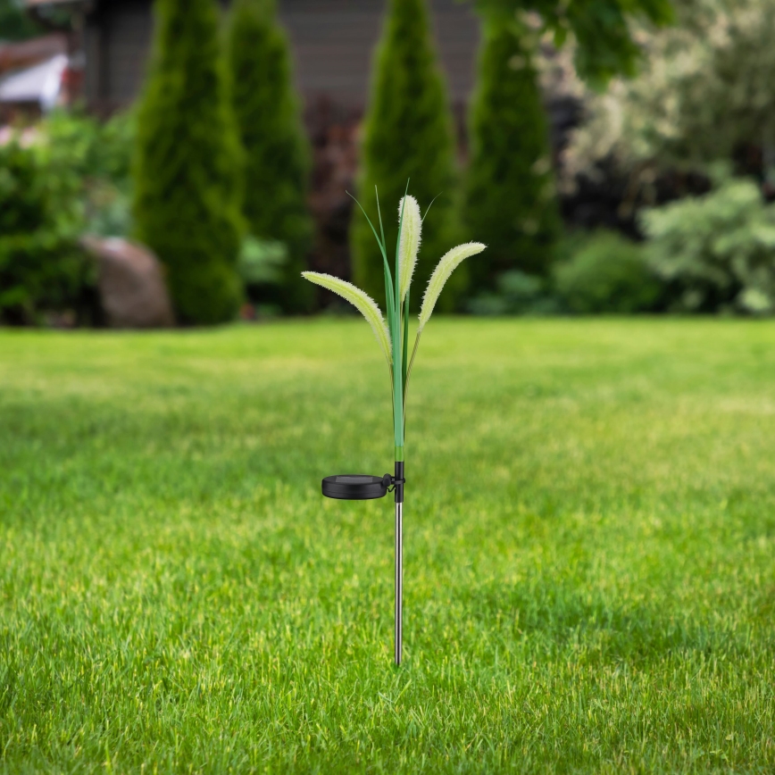 LED Solarna svjetiljka FLORA LED/1,2V 3000K 600 mAh IP44 crna