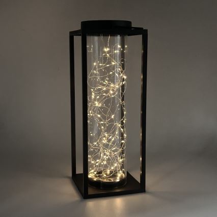 LED Solarna svjetiljka GLAMOUR LED/1,2V 600 mAh IP44 crna