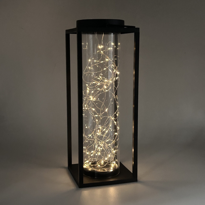 LED Solarna svjetiljka GLAMOUR LED/1,2V 600 mAh IP44 crna