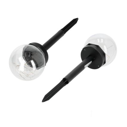 LED solarna svjetiljka GLEAM LED/1,2V 3000K IP44 40 mAh prozirna/crna