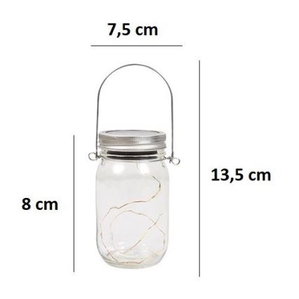 LED Solarna svjetiljka JAR LED/1,2V 600 mAh IP44