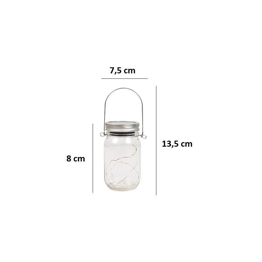 LED Solarna svjetiljka JAR LED/1,2V 600 mAh IP44