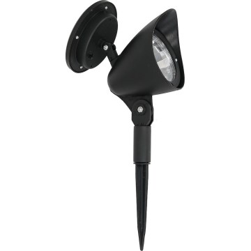 LED solarna svjetiljka JOKER LED/1,2V 100 mAh 4000K 31,5 cm IP44 crna