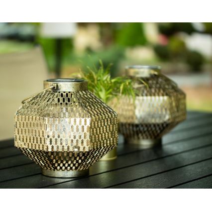 LED Solarna svjetiljka LAURA 1xE27/1,2V 300 mAh IP44