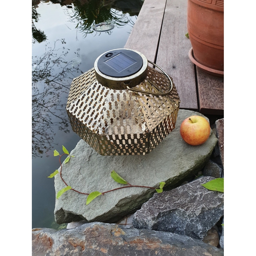 LED Solarna svjetiljka LAURA 1xE27/1,2V 300 mAh IP44