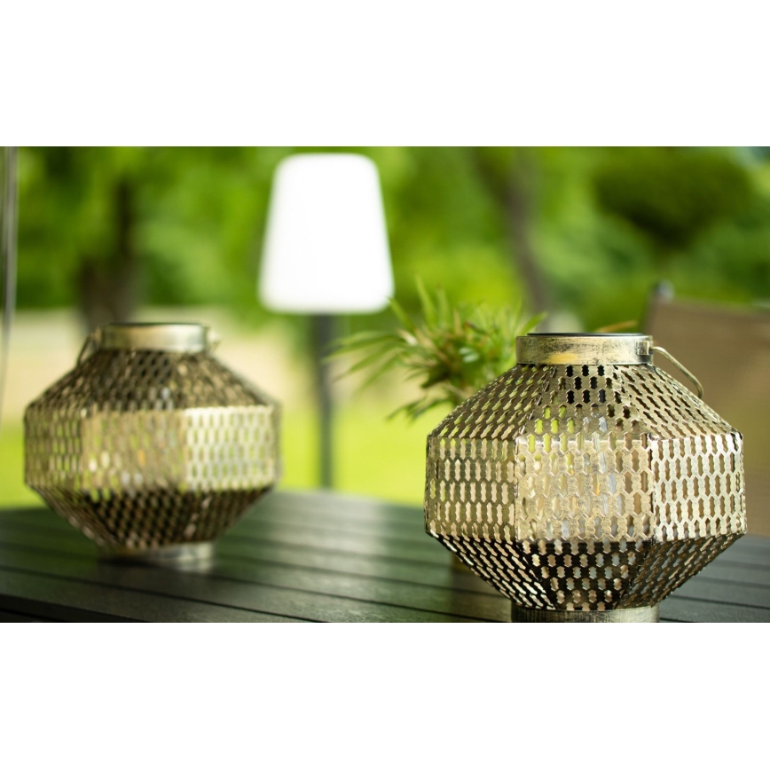 LED Solarna svjetiljka LAURA 1xE27/1,2V 300 mAh IP44