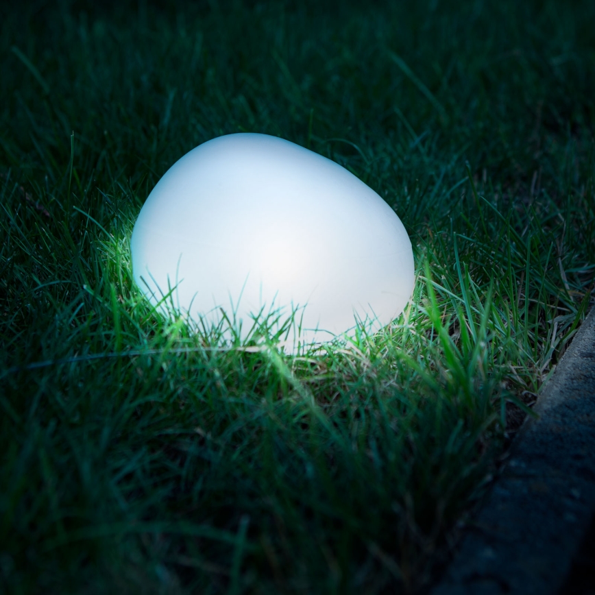 LED solarna svjetiljka LED/1,2V 300 mAh IP44 u obliku oblutka