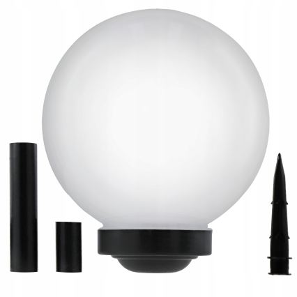 LED solarna svjetiljka LED/1,2V 6500K 200 mAh promjer 30 cm IP44 bijela/crna