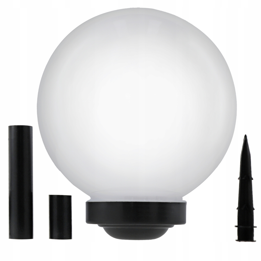 LED solarna svjetiljka LED/1,2V 6500K 200 mAh promjer 30 cm IP44 bijela/crna