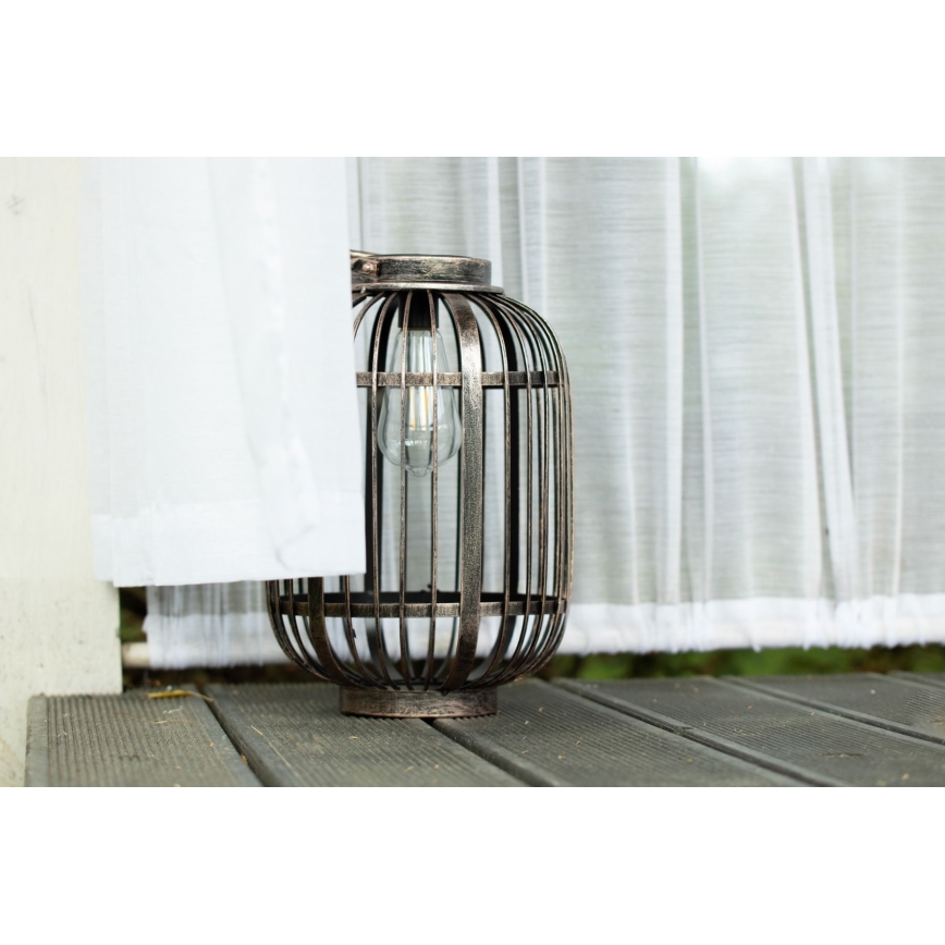 LED Solarna svjetiljka LORETA 1xE27/1,2V 600 mAh IP44