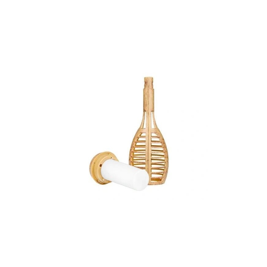 LED Solarna svjetiljka MINISPARK BAMBOO LED/1,8W/5,5V IP44 bež