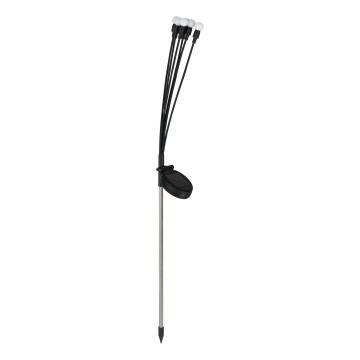 LED Solarna svjetiljka MULTI LED/0,06W/1,2V 150 mAh IP44 crna