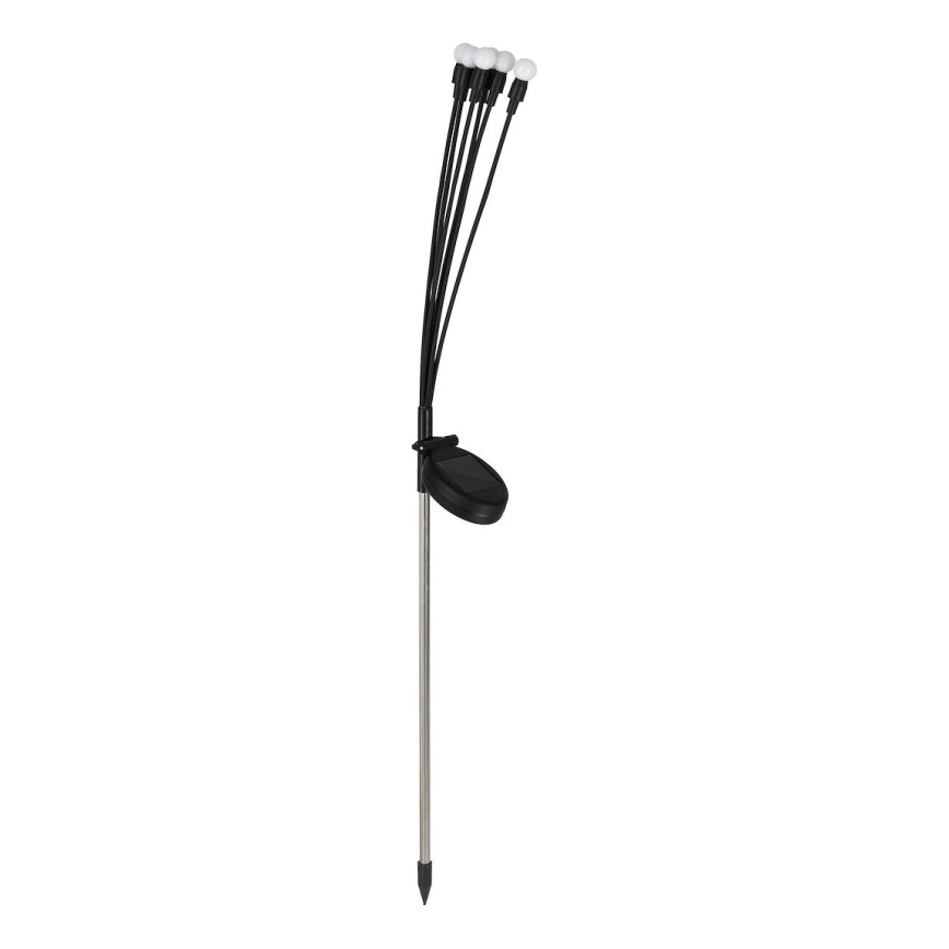 LED Solarna svjetiljka MULTI LED/0,06W/1,2V 150 mAh IP44 crna