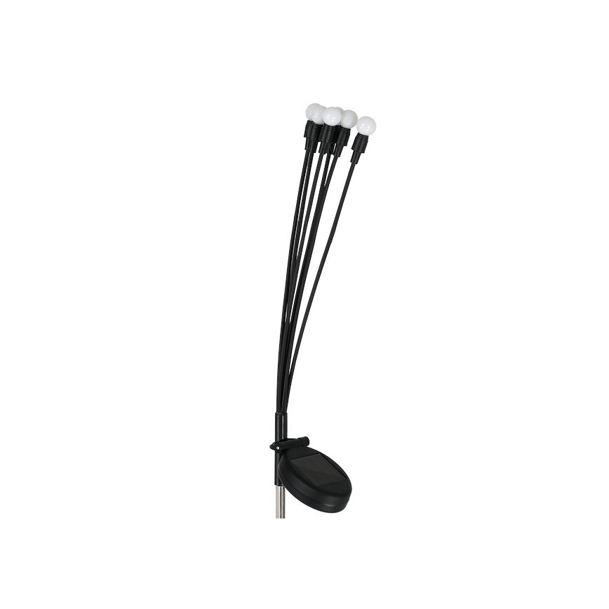 LED Solarna svjetiljka MULTI LED/0,06W/1,2V 150 mAh IP44 crna