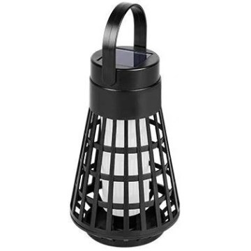 LED solarna svjetiljka s senzorom 2u1 LED/1W/3,7V IP54 300 mAh crna