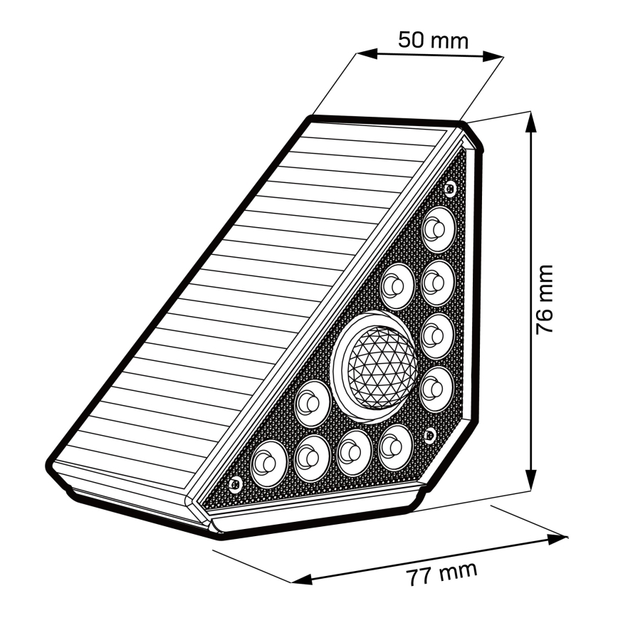 LED solarna svjetiljka s senzorom ARI LED/4,5W/3,7V 600 mAh IP44 bijela