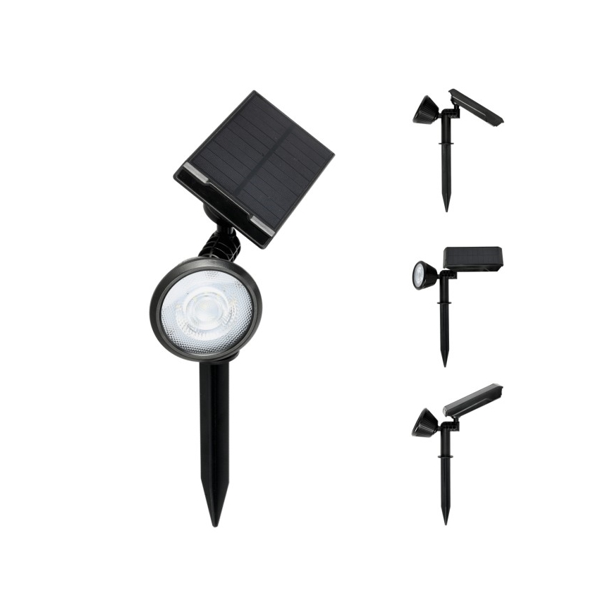 LED solarna svjetiljka s senzorom LANCE LED/3,7V 6000K IP44 1500 mAh