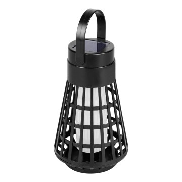 LED solarna svjetiljka sa senzorom 2 u 1 LED/1W/3,7V IP54 300 mAh crna