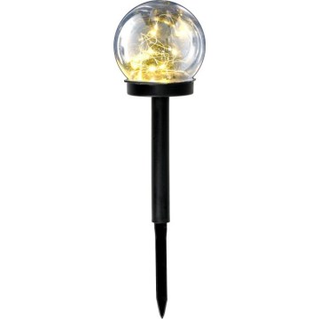 LED solarna svjetiljka sa senzorom GLEAM LED/1,2V 3000K IP44 40 mAh prozirna/crna