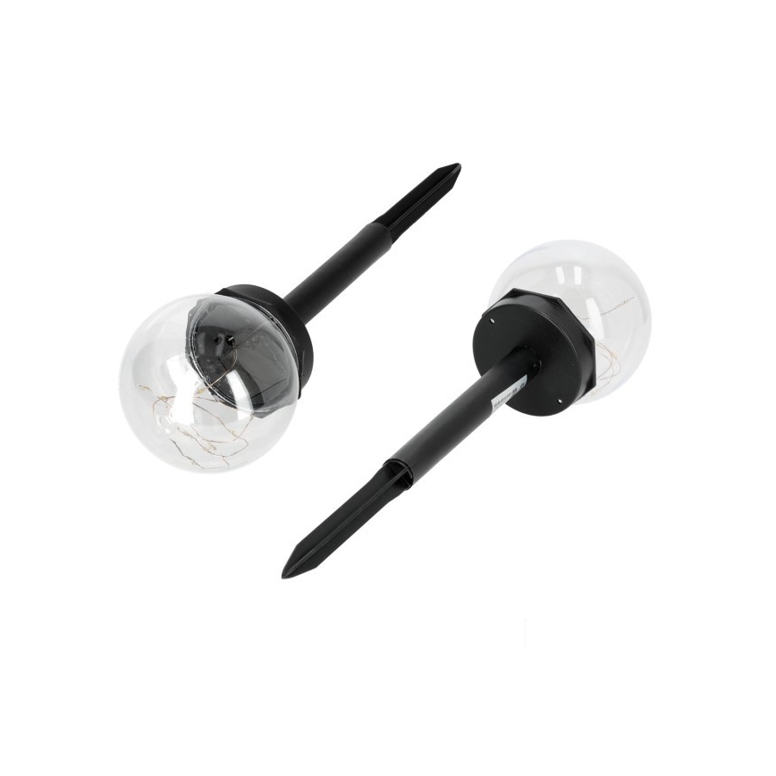 LED solarna svjetiljka sa senzorom GLEAM LED/1,2V 3000K IP44 40 mAh prozirna/crna