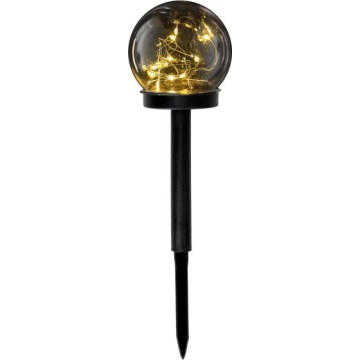 LED solarna svjetiljka sa senzorom GLEAM LED/1,2V 3000K IP44 40 mAh zadimljena/crna