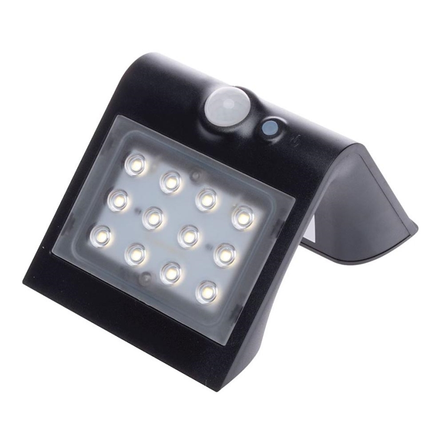 LED Solarna svjetiljka sa senzorom za pokret i dan/noć LED/1,5W/1200 mAh 3,7V IP65
