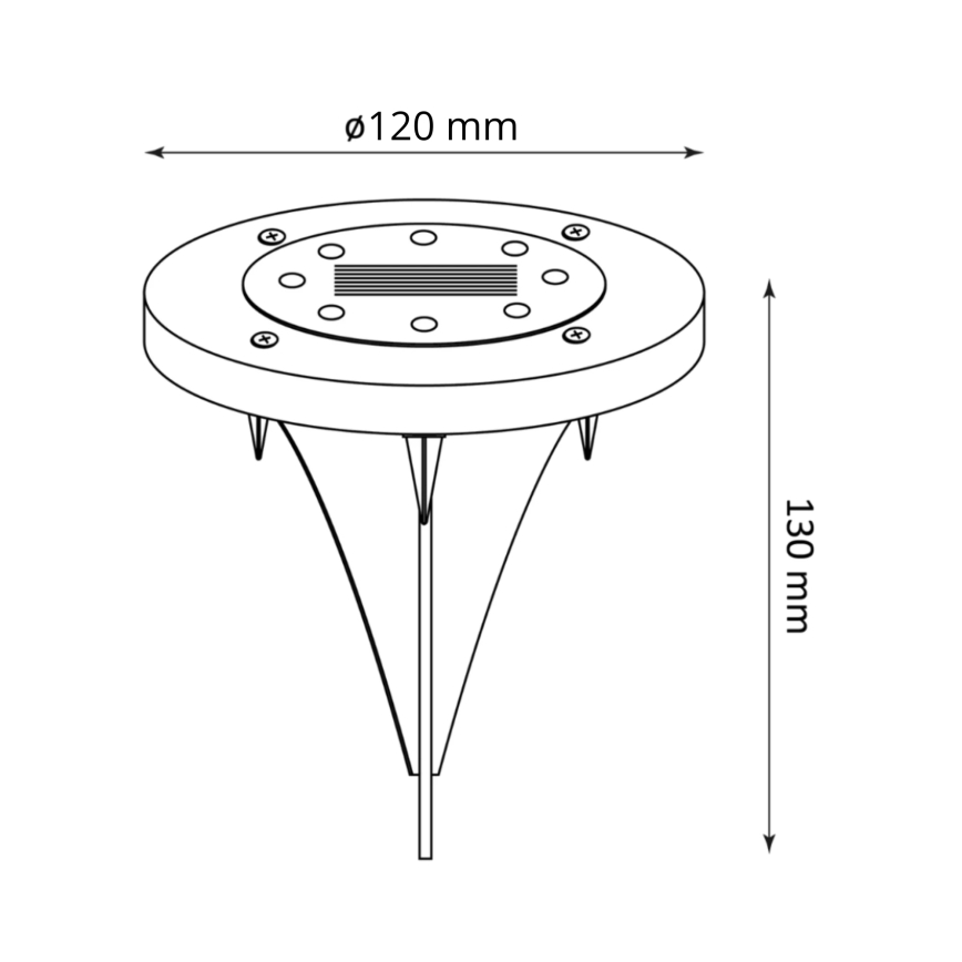 LED Solarna svjetiljka SOL LED/1,2V IP44