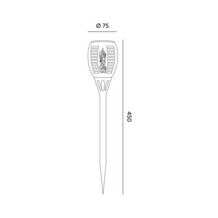 LED solarna svjetiljka SPARKLE LED/1xAAA 1600K IP44 200 mAh