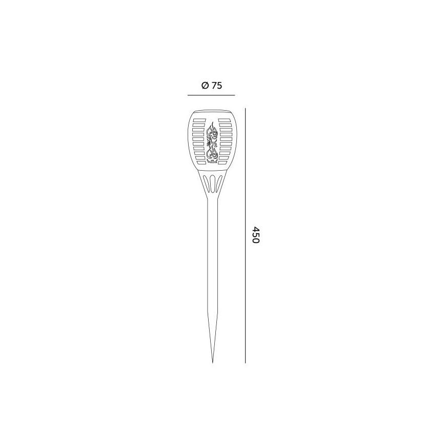 LED solarna svjetiljka SPARKLE LED/1xAAA 1600K IP44 200 mAh