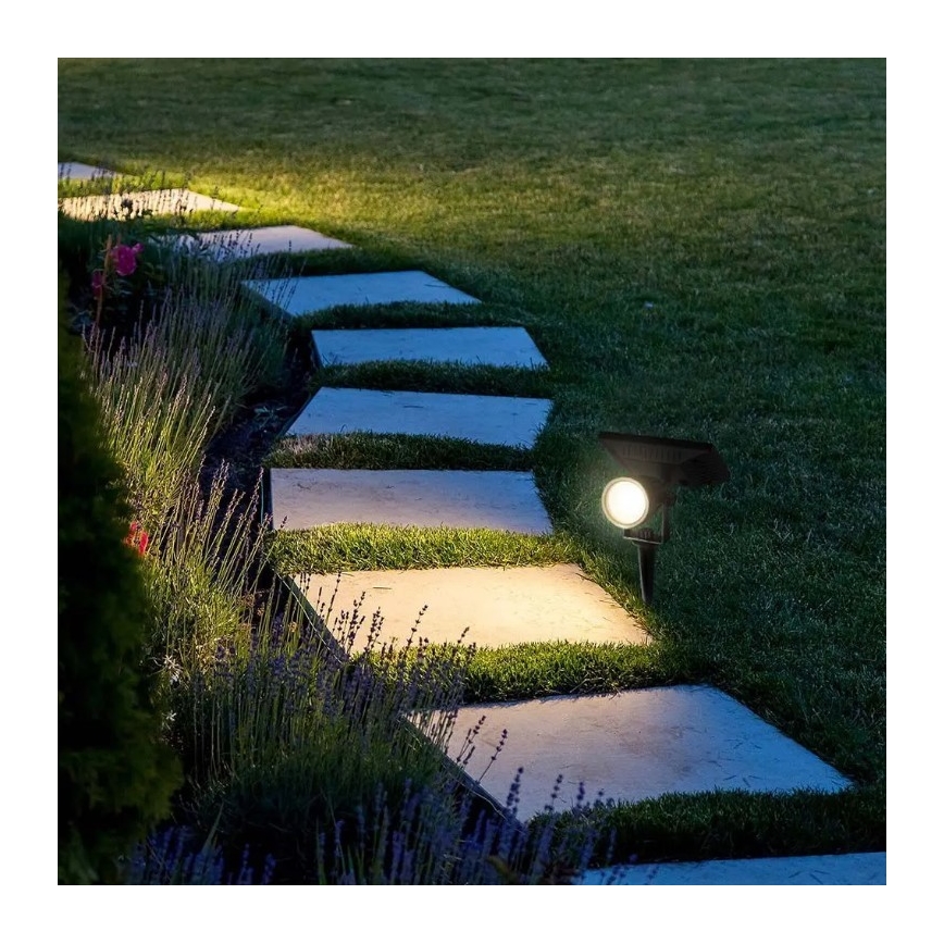 LED Solarna svjetiljka SPIKE LED/2W/5,5V IP65 3000K 1200 mAh