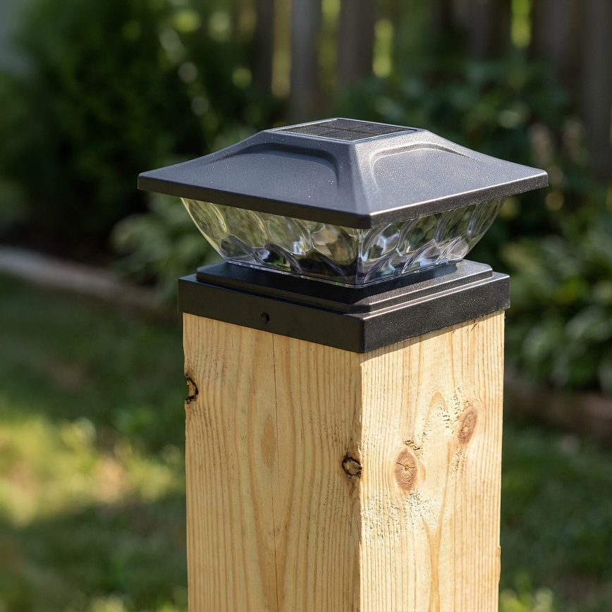 LED solarna svjetiljka TOYA LED/4,5W/230V 3000/6500K 600 mAh IP44 crna