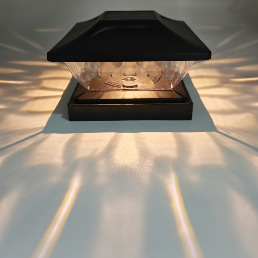 LED solarna svjetiljka TOYA LED/4,5W/230V 3000/6500K 600 mAh IP44 crna