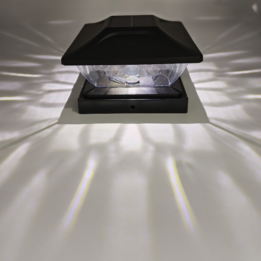 LED solarna svjetiljka TOYA LED/4,5W/230V 3000/6500K 600 mAh IP44 crna