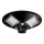 LED solarna ulična lampa s prigušivanjem svjetla i senzorom LED/15W/6V 11000 mAh 6500K IP65 crna + daljinski upravljač