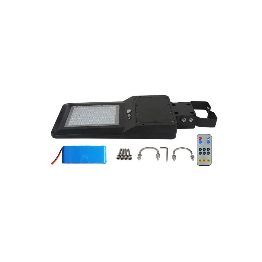 LED solarna ulična svjetiljka sa senzorom LED/40W/9,6V IP65 4000K + daljinski upravljač