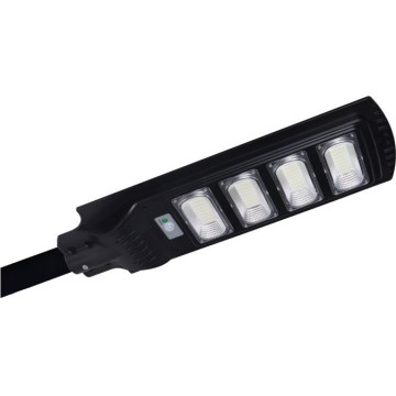 LED solarna ulična svjetiljka s mogućnošću prigušivanja i senzorom URBI LED/11W/3,2V 6500K 15000 mAh IP54 + daljinski upravljač