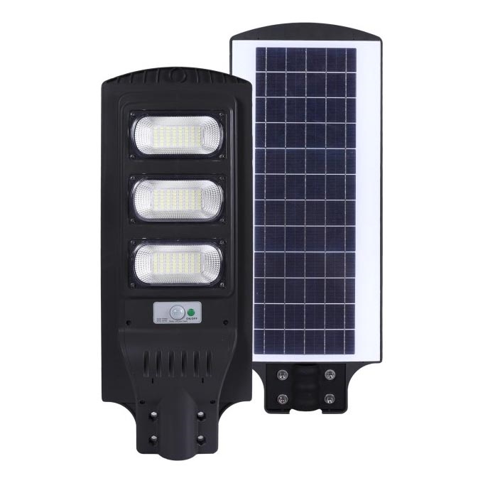 LED solarna ulična svjetiljka s mogućnošću prigušivanja, senzorom pokreta i sumraka URBI LED/8W/3,2V 6500K IP54 10000 mAh + daljinski upravljač