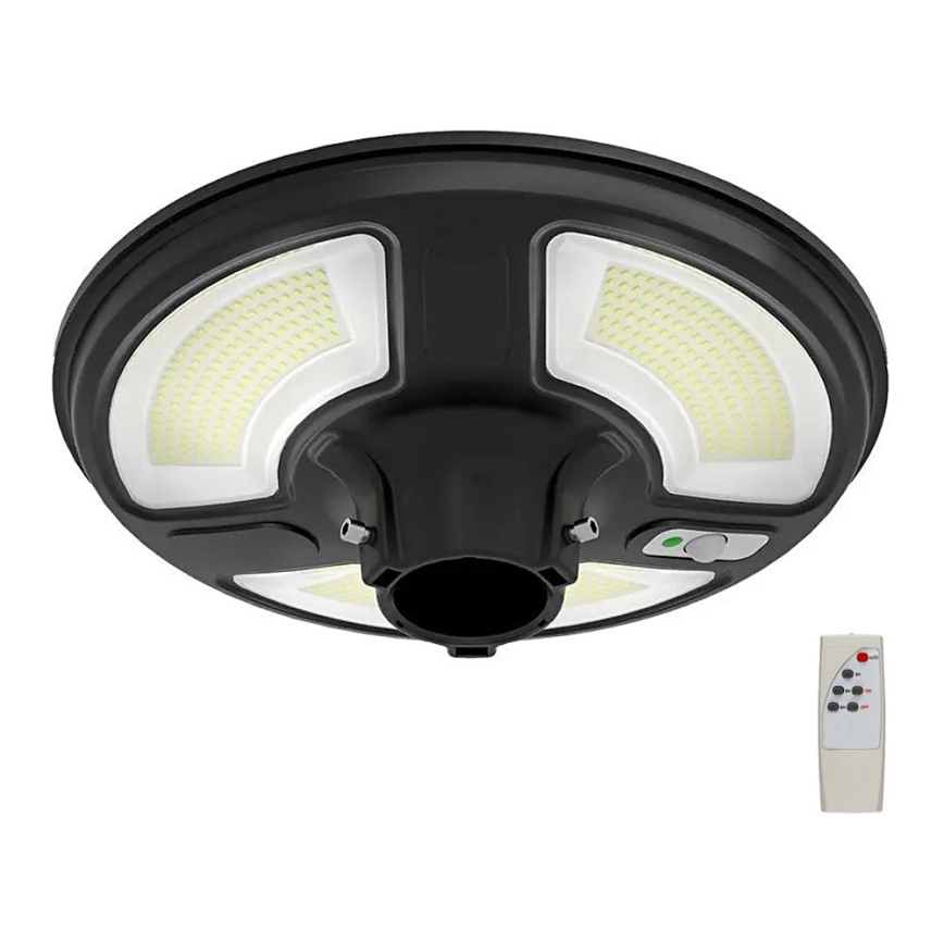 LED Solarna ulična svjetiljka sa senzorom LED/10W/3,2V 6500K IP65 25000 mAh + daljinski upravljač