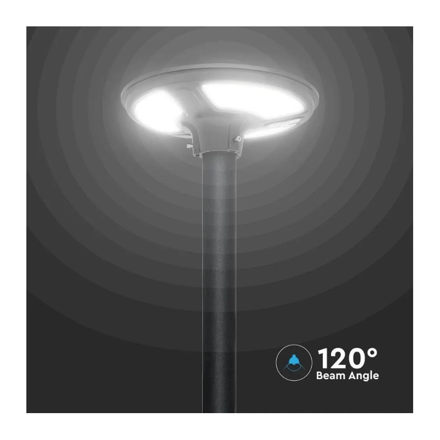 LED Solarna ulična svjetiljka sa senzorom LED/10W/3,2V 6500K IP65 25000 mAh + daljinski upravljač