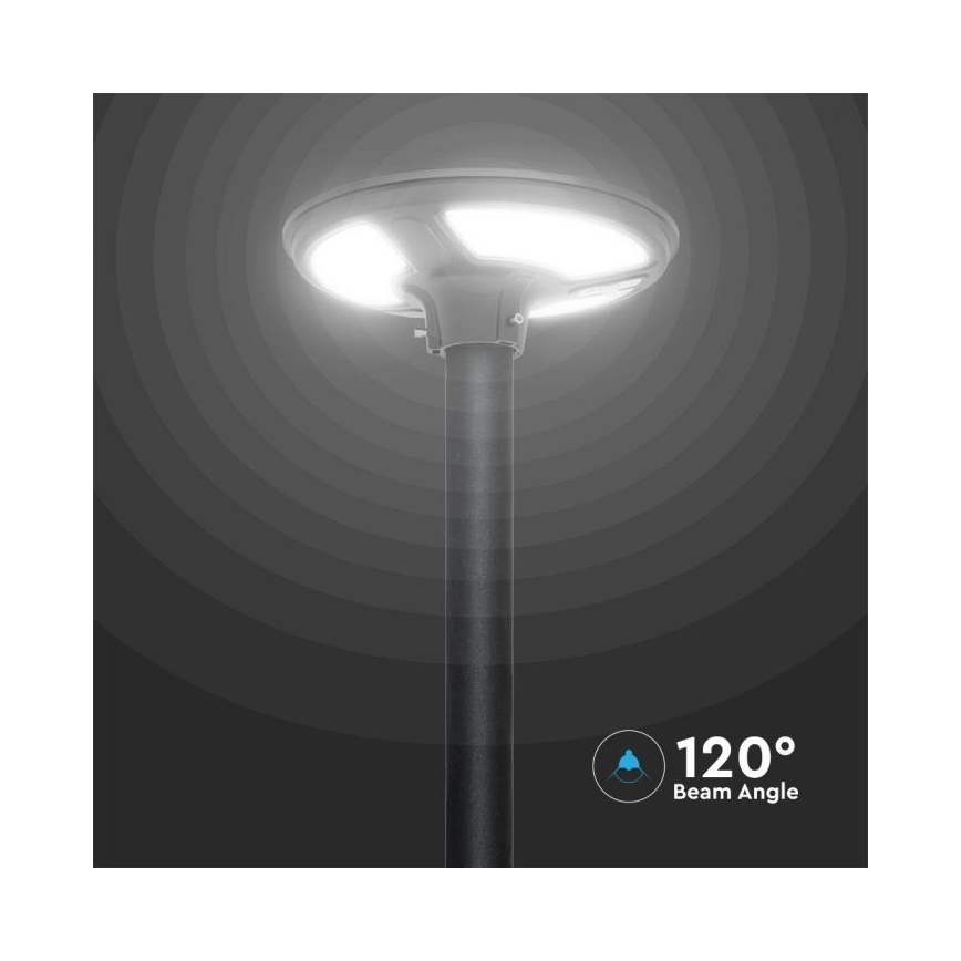 LED Solarna ulična svjetiljka sa senzorom LED/10W/3,2V IP65 4000K 15000 mAh + daljinski upravljač