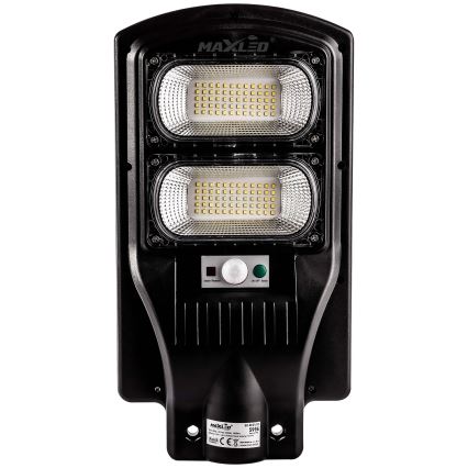 LED Prigušiva solarna ulična svjetiljka sa senzorom LED/120W/6V 6500K IP65 crna + daljinski upravljač