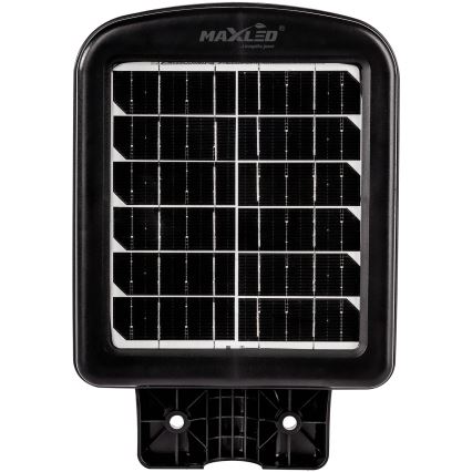LED Prigušiva solarna ulična svjetiljka sa senzorom LED/150W/6V 6500K IP65 crna + daljinski upravljač