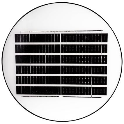 LED Prigušiva solarna ulična svjetiljka sa senzorom LED/15W/6V 11000 mAh 6500K IP65 crna + daljinski upravljač